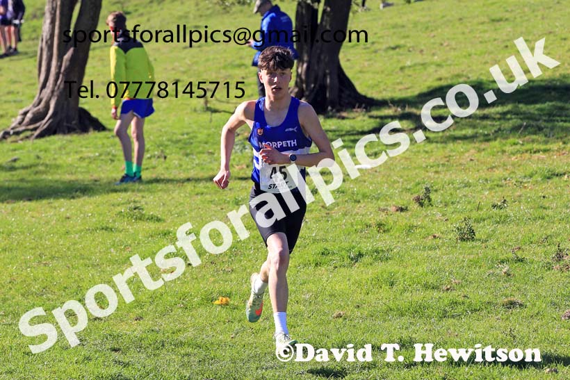 Mens under-17s, 2022 NECAA Cross Country Relays, Thornley Hall Farm, Peterlee, County Durham, October 15th. Photo: David T. Hewitson/Sports for All Pics